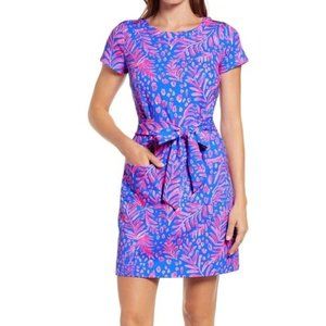 Lilly Pulitzer Blue and Pink Tropical Dress